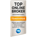 maxblue - Top Online Broker 2013 bei Handelsblatt Online